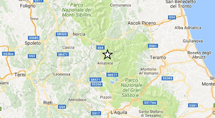 Terremoto oggi, Centro Italia: due scosse tra L'Aquila e Rieti